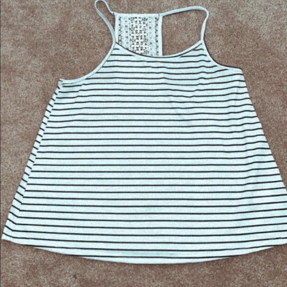 Black and white stripped tank (girls)